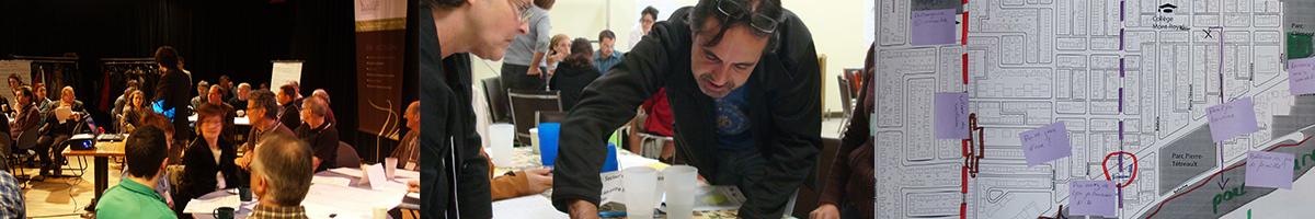 Citizen working on plan