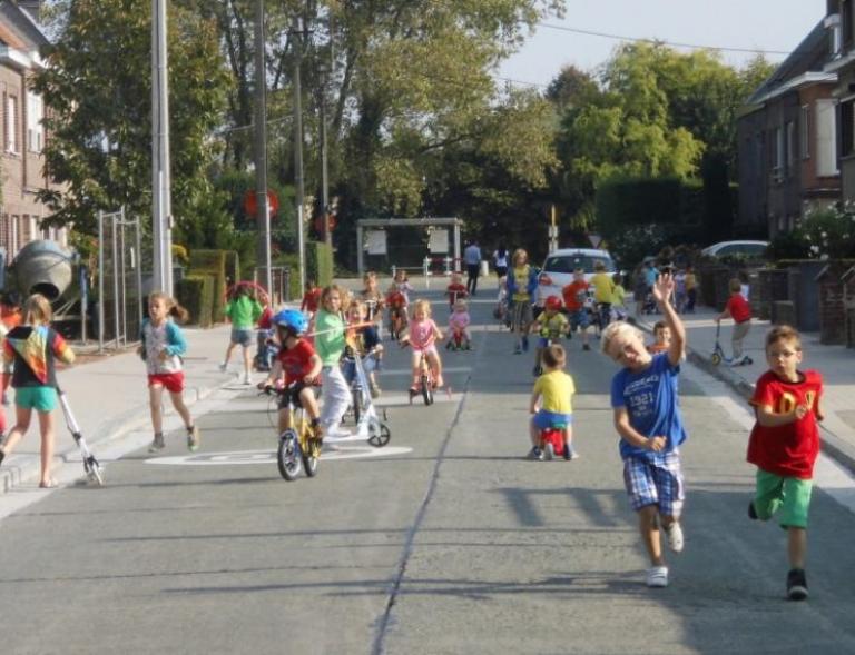 Speelstraat à Menen, en Belgique - Crédit ville de Menen